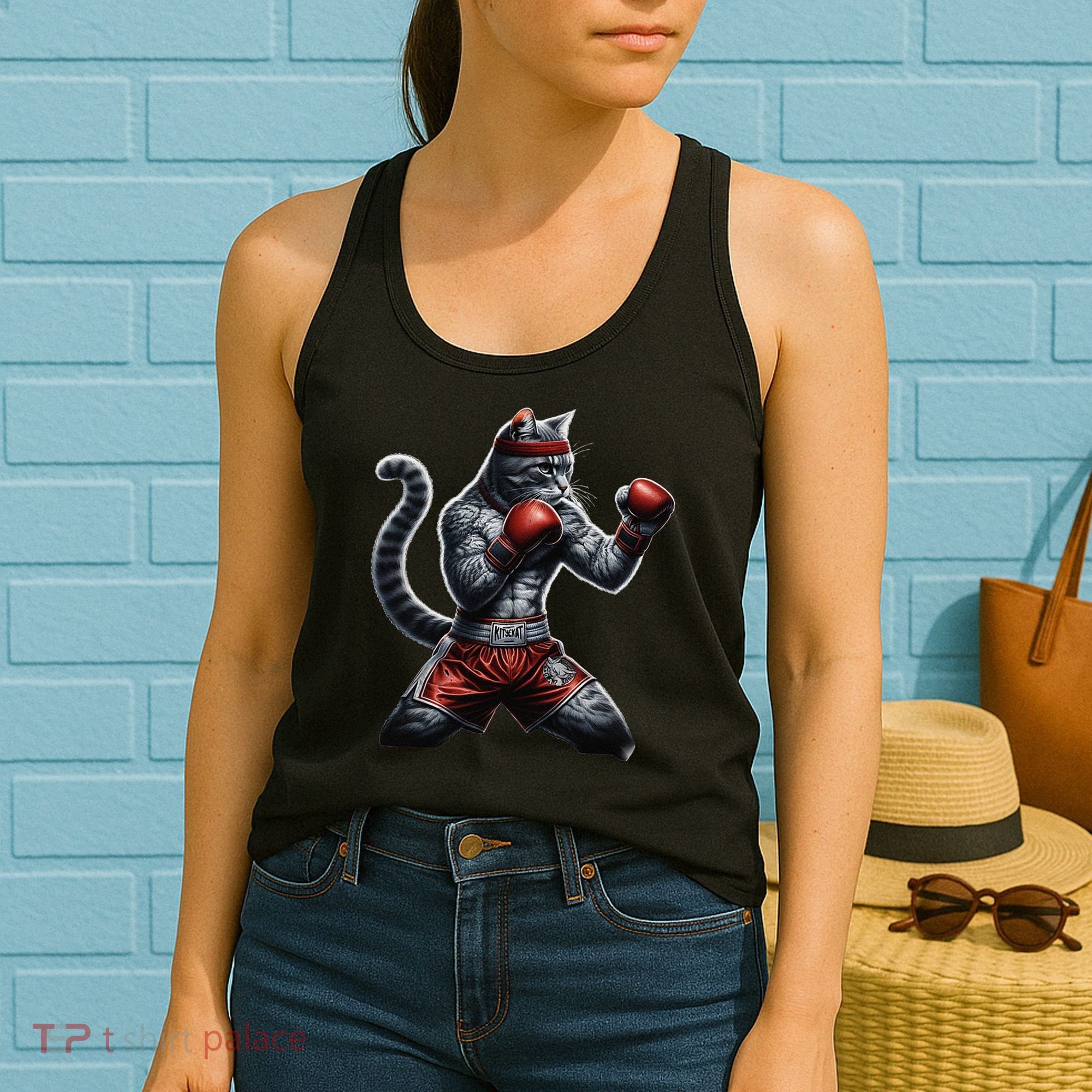 Boxing Cat When Your Cat Hits Harder Than You Do Women's Tank Top