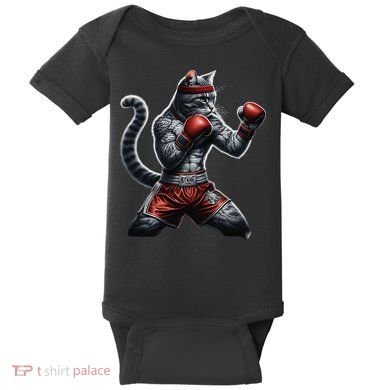 Boxing Cat When Your Cat Hits Harder Than You Do Baby Bodysuit