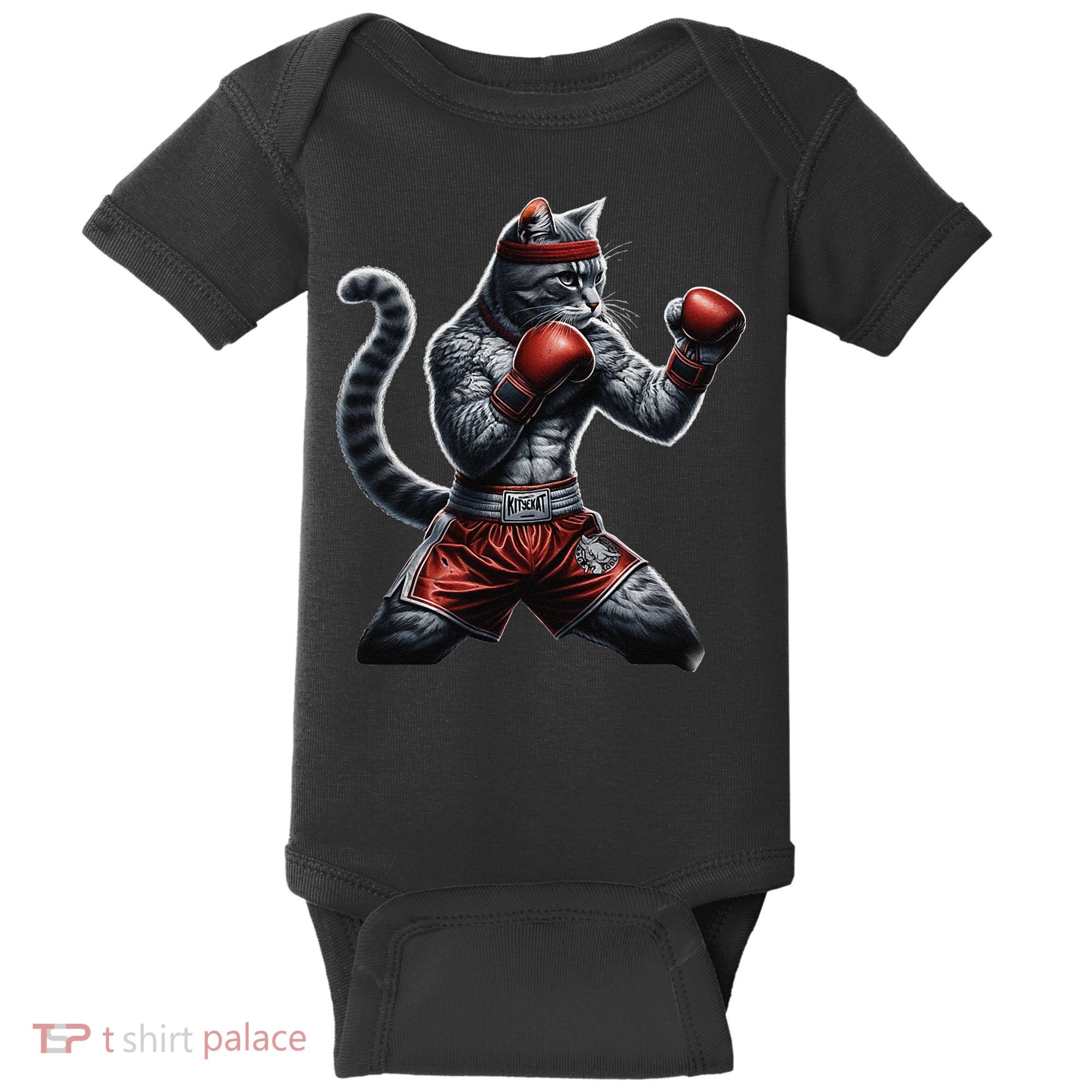 Boxing Cat When Your Cat Hits Harder Than You Do Baby Bodysuit