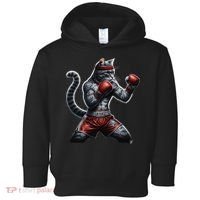 Boxing Cat When Your Cat Hits Harder Than You Do Toddler Hoodie thumb 0