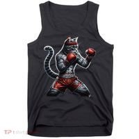 Boxing Cat When Your Cat Hits Harder Than You Do Tank Top thumb 0