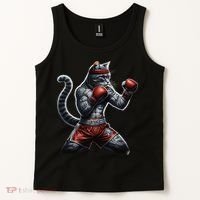 Boxing Cat When Your Cat Hits Harder Than You Do Tank Top thumb 2