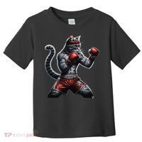 Boxing Cat When Your Cat Hits Harder Than You Do Toddler T-Shirt thumb 0
