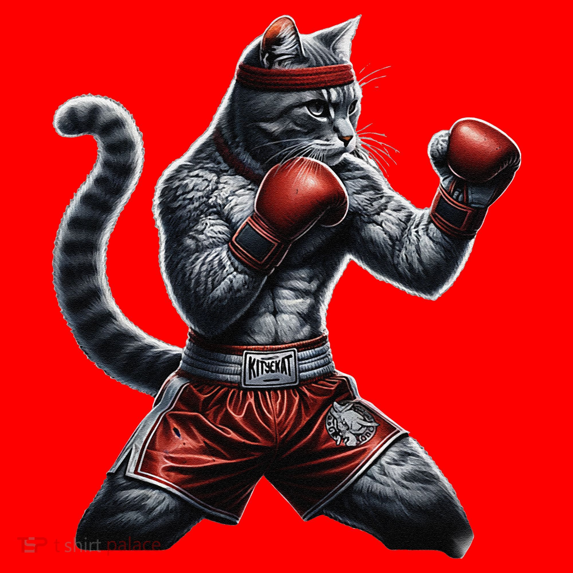Boxing Cat When Your Cat Hits Harder Than You Do Santa Hat