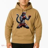 Boxing Cat When Your Cat Hits Harder Than You Do Hoodie thumb 2