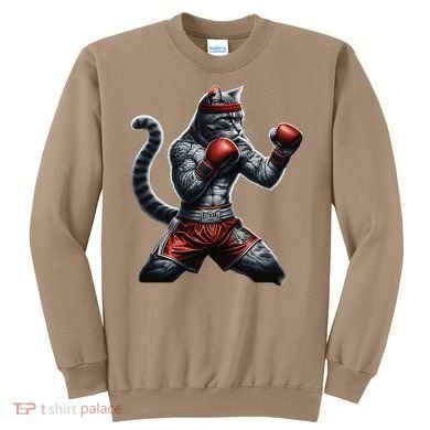 Boxing Cat When Your Cat Hits Harder Than You Do Sweatshirt