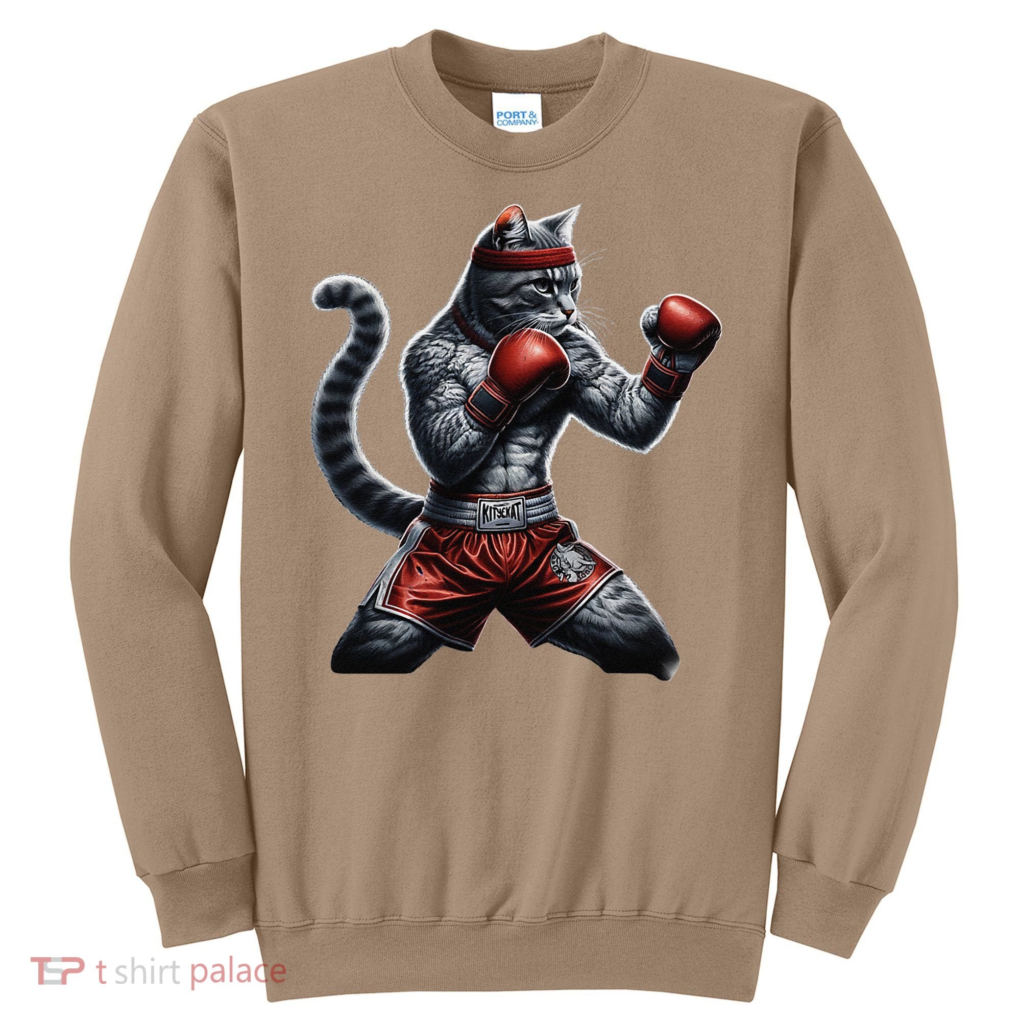 Boxing Cat When Your Cat Hits Harder Than You Do Sweatshirt