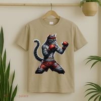 Boxing Cat When Your Cat Hits Harder Than You Do T-Shirt thumb 2