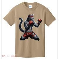 Boxing Cat When Your Cat Hits Harder Than You Do Kids T-Shirt thumb 0