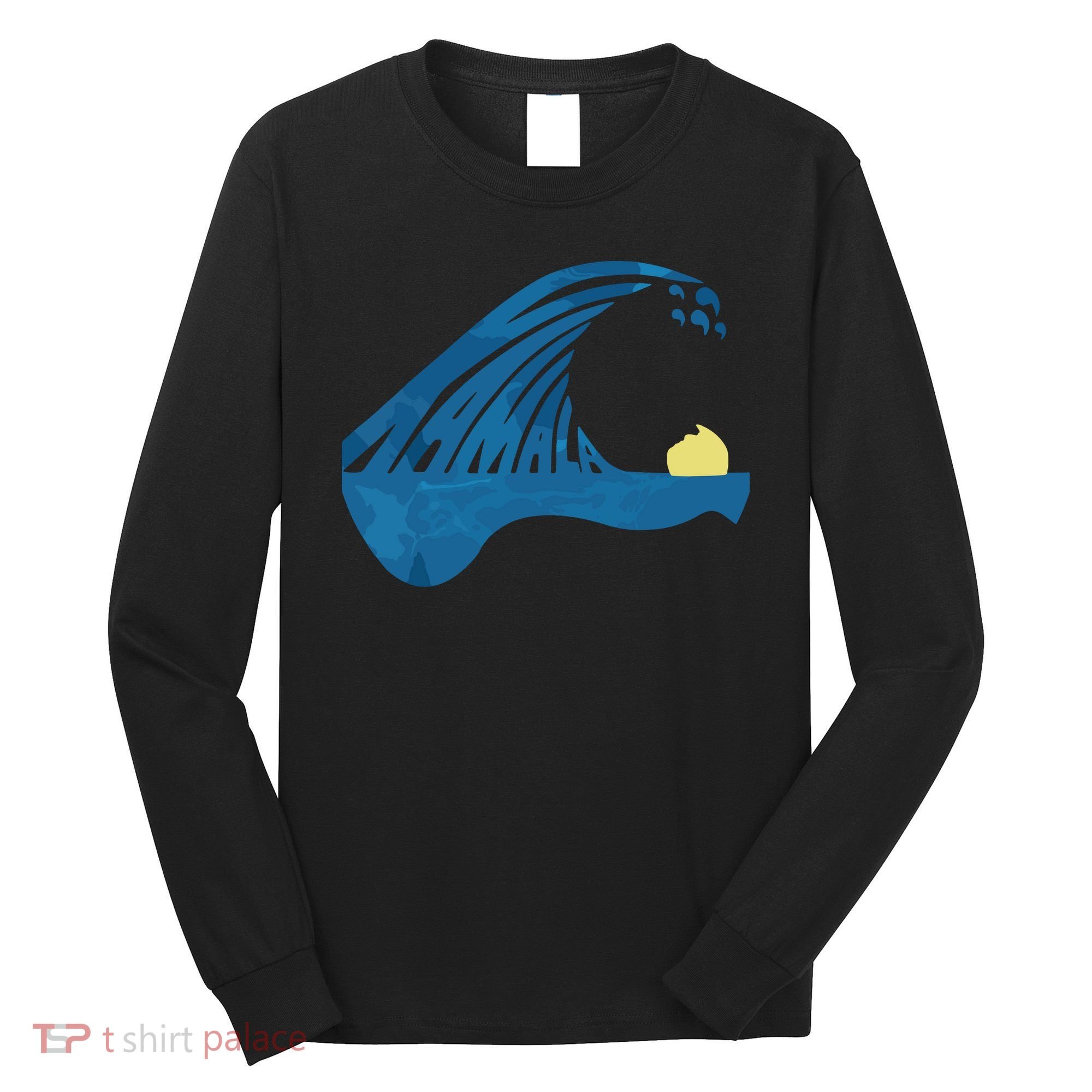 Blue Cats Wave For Kamala Funny Trump Blue Wave Of Cat Long Sleeve Shirt