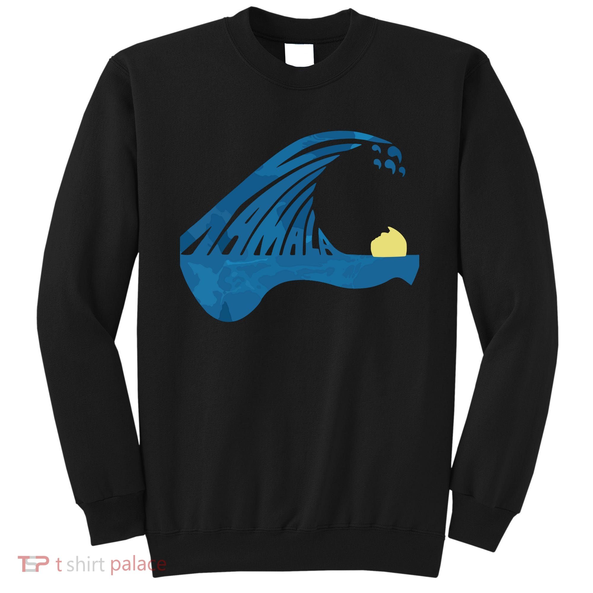 Blue Cats Wave For Kamala Funny Trump Blue Wave Of Cat Sweatshirt