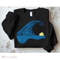 Blue Cats Wave For Kamala Funny Trump Blue Wave Of Cat Sweatshirt thumb 2