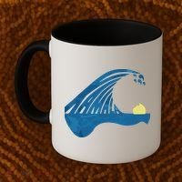 Blue Cats Wave For Kamala Funny Trump Blue Wave Of Cat Coffee Mug thumb 2