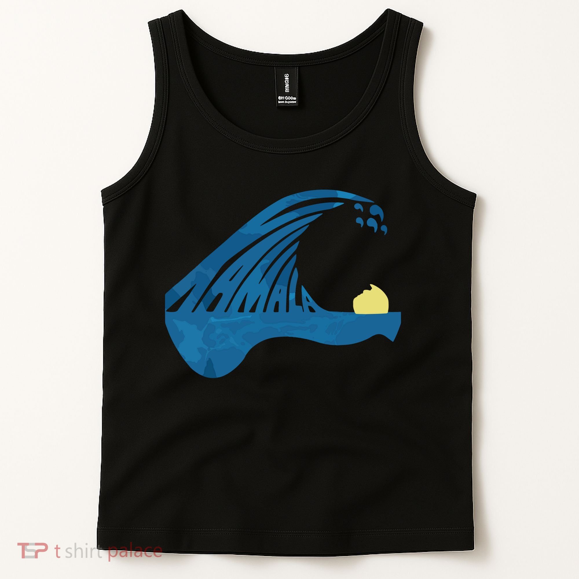Blue Cats Wave For Kamala Funny Trump Blue Wave Of Cat Tank Top