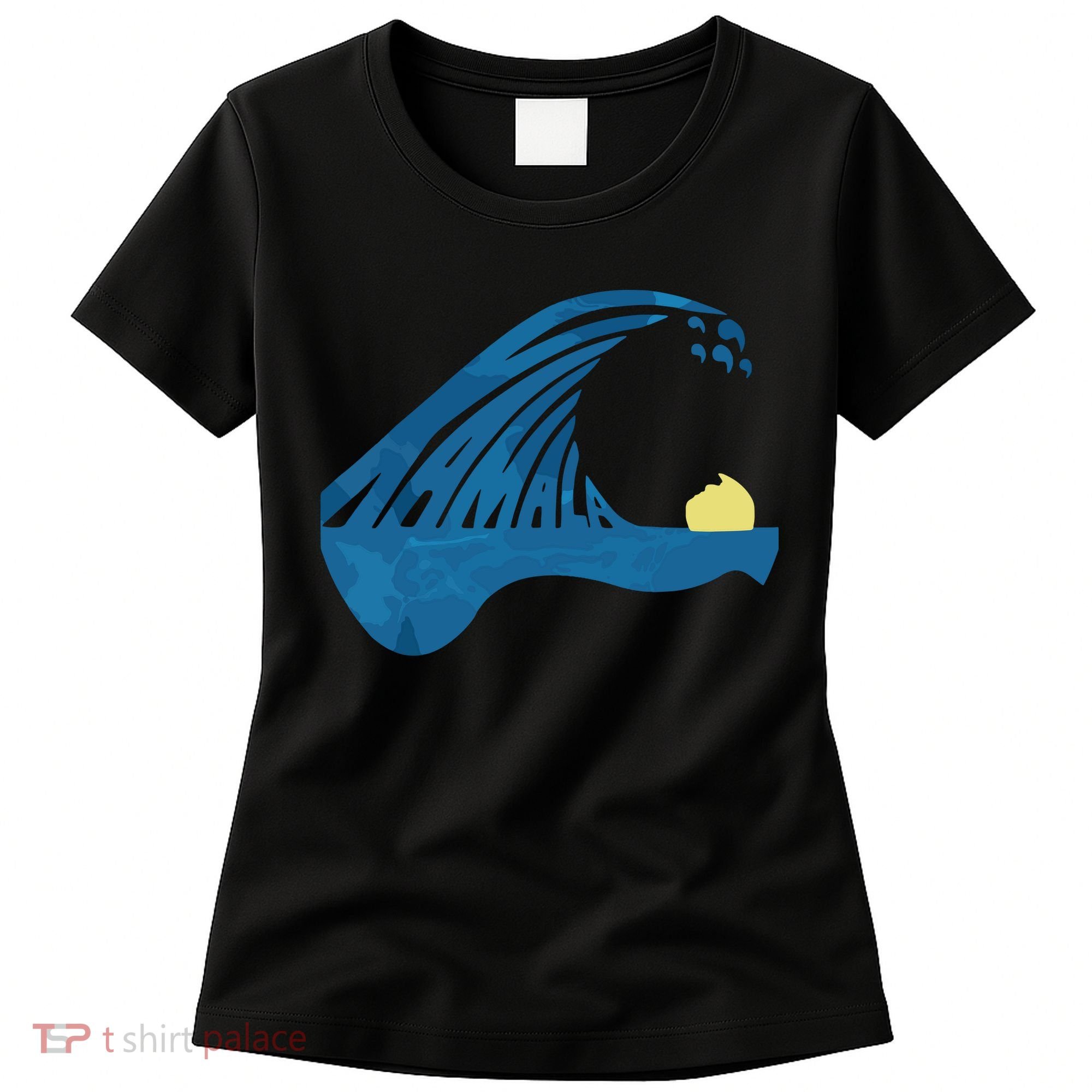 Blue Cats Wave For Kamala Funny Trump Blue Wave Of Cat Women's T-Shirt