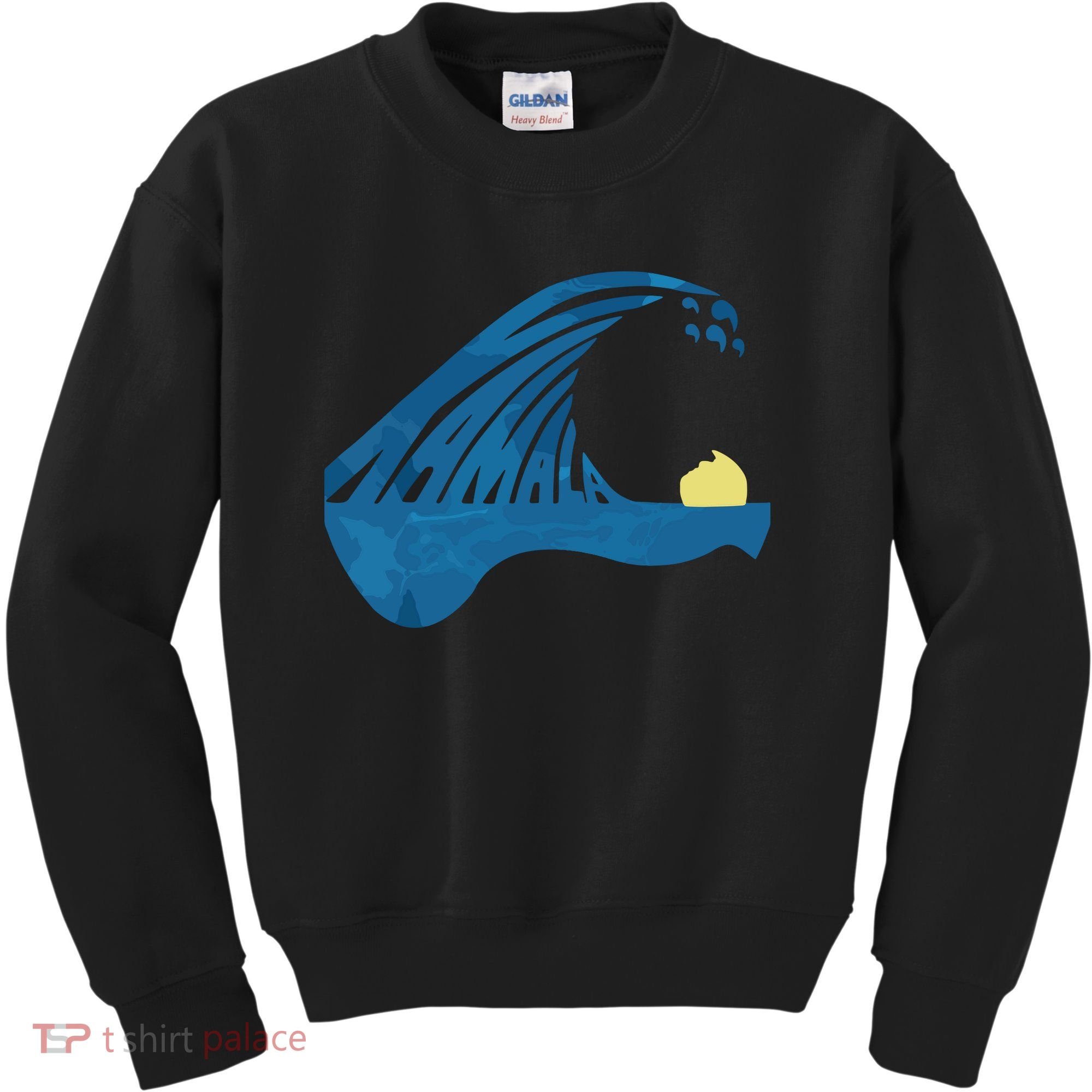 Blue Cats Wave For Kamala Funny Trump Blue Wave Of Cat Kids Sweatshirt