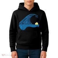 Blue Cats Wave For Kamala Funny Trump Blue Wave Of Cat Kids Hoodie thumb 4