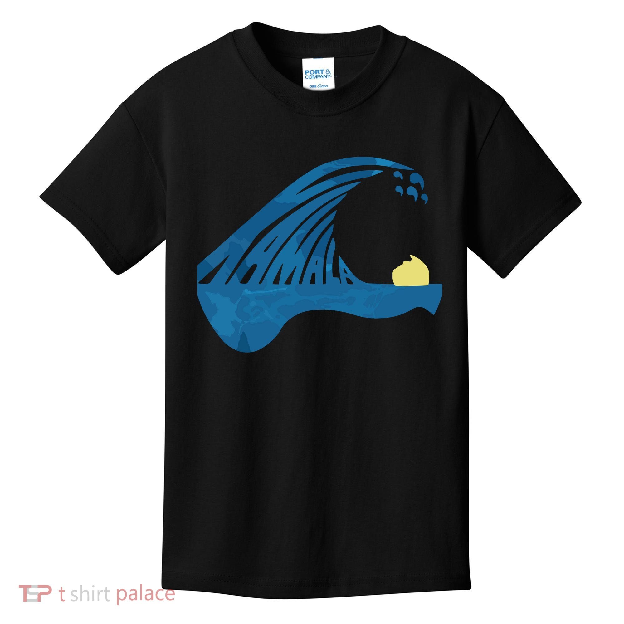 Blue Cats Wave For Kamala Funny Trump Blue Wave Of Cat Kids T-Shirt