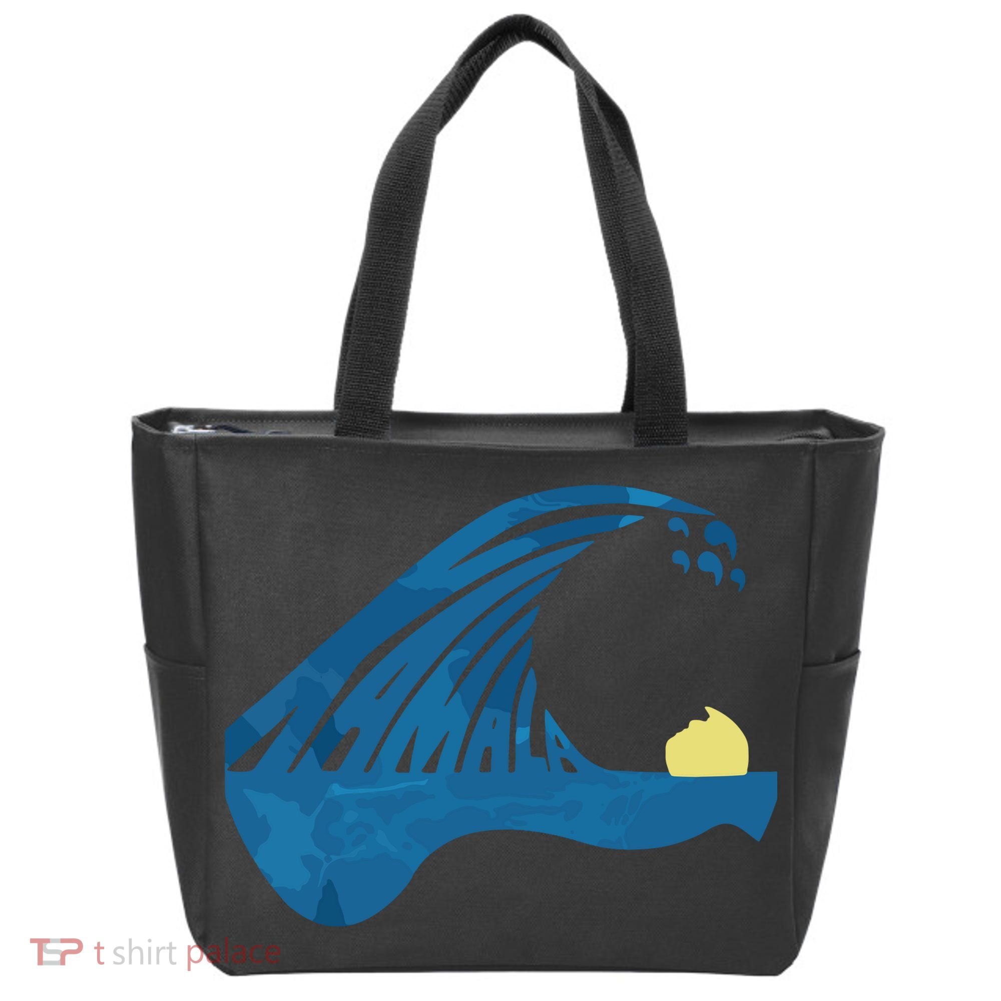 Blue Cats Wave For Kamala Funny Trump Blue Wave Of Cat Tote Bag