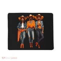 Black Cowgirl Western Rodeo Melanin Black History Texas Mousepad thumb 0