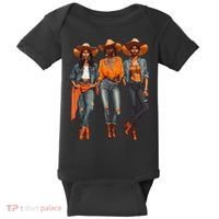 Black Cowgirl Western Rodeo Melanin Black History Texas Baby Bodysuit thumb 0