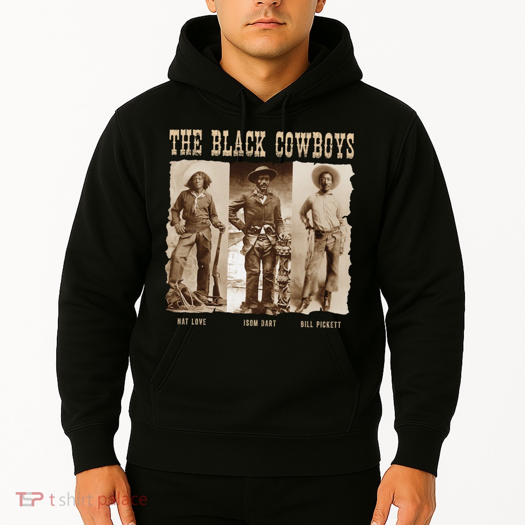 Black Cowboy Western Rodeo Melanin Black History Hoodie