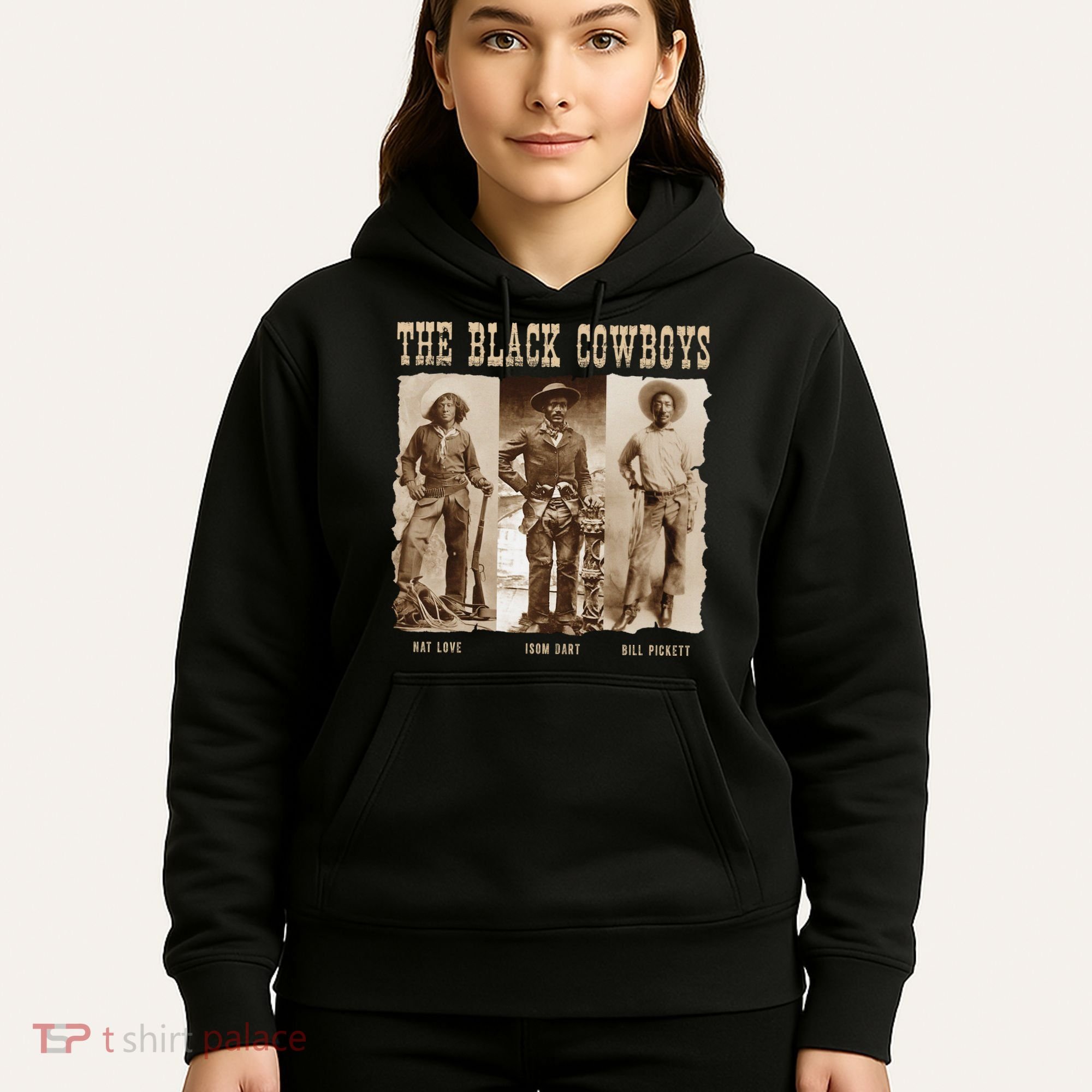 Black Cowboy Western Rodeo Melanin Black History Hoodie