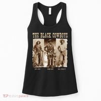 Black Cowboy Western Rodeo Melanin Black History Women's Tank Top thumb 0