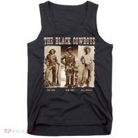 Black Cowboy Western Rodeo Melanin Black History Tank Top thumb 0