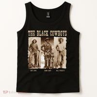 Black Cowboy Western Rodeo Melanin Black History Tank Top thumb 2