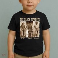 Black Cowboy Western Rodeo Melanin Black History Toddler T-Shirt thumb 2