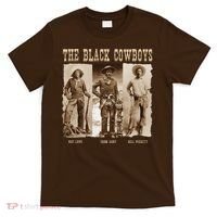 Black Cowboy Western Rodeo Melanin Black History T-Shirt thumb 0