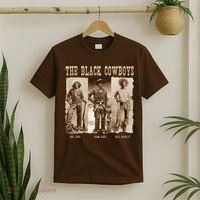 Black Cowboy Western Rodeo Melanin Black History T-Shirt thumb 2
