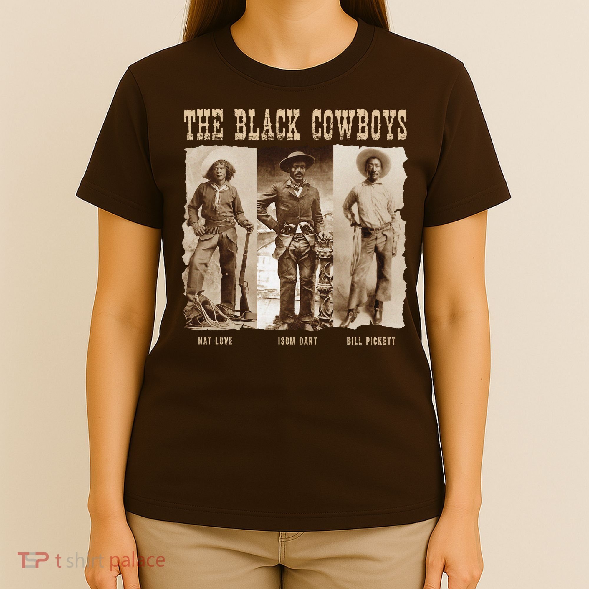 Black Cowboy Western Rodeo Melanin Black History T-Shirt