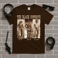 Black Cowboy Western Rodeo Melanin Black History T-Shirt thumb 5