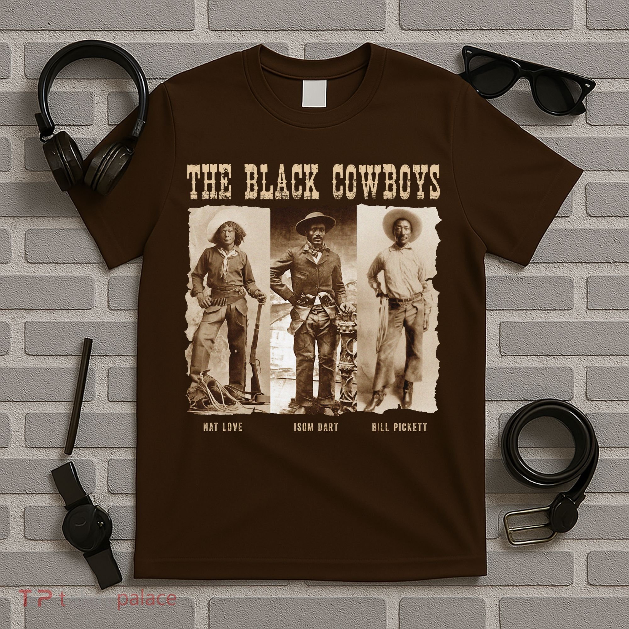 Black Cowboy Western Rodeo Melanin Black History T-Shirt