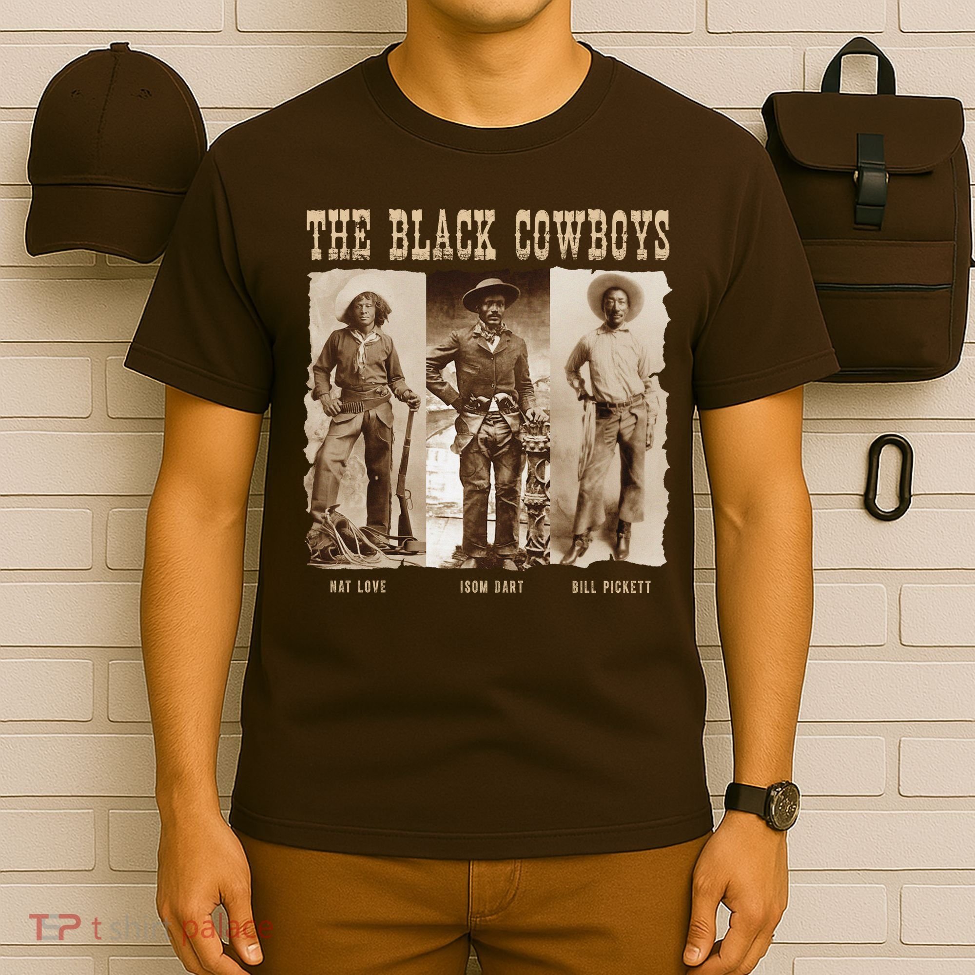 Black Cowboy Western Rodeo Melanin Black History T-Shirt