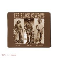 Black Cowboy Western Rodeo Melanin Black History Mousepad thumb 0