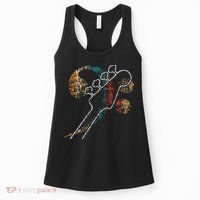 Bass Clef with Bassguitar Double Bass Band Orchestra  Women's Tank Top thumb 0
