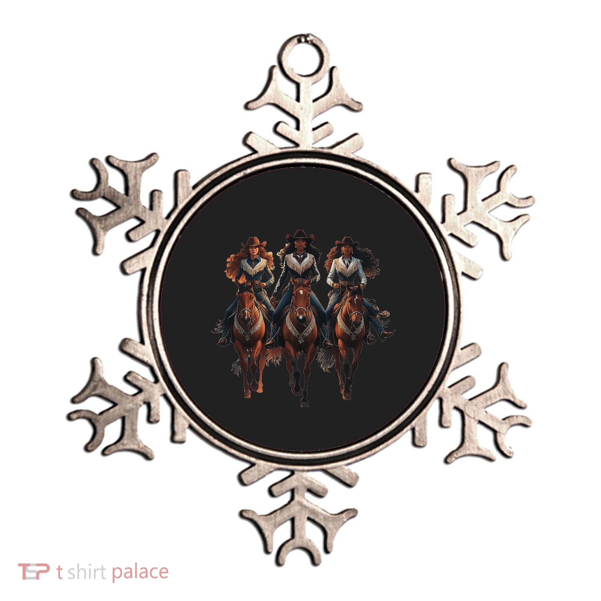 Black Cowgirl Western Rodeo Melanin Black History Texas Ornament