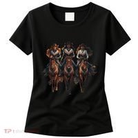 Black Cowgirl Western Rodeo Melanin Black History Texas Women's T-Shirt thumb 0