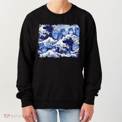 Blue Cats Wave For Kamala Funny Cat Owners Kamala Harris Gift Women's Sweatshirt
