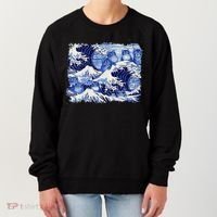 Blue Cats Wave For Kamala Funny Cat Owners Kamala Harris Gift Women's Sweatshirt thumb 0