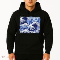 Blue Cats Wave For Kamala Funny Cat Owners Kamala Harris Gift Hoodie thumb 2