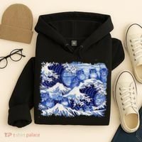 Blue Cats Wave For Kamala Funny Cat Owners Kamala Harris Gift Hoodie thumb 4
