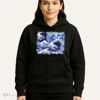 Blue Cats Wave For Kamala Funny Cat Owners Kamala Harris Gift Hoodie thumb 5