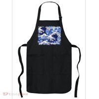 Blue Cats Wave For Kamala Funny Cat Owners Kamala Harris Gift Apron thumb 0