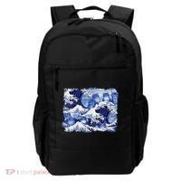 Blue Cats Wave For Kamala Funny Cat Owners Kamala Harris Gift Backpack thumb 0