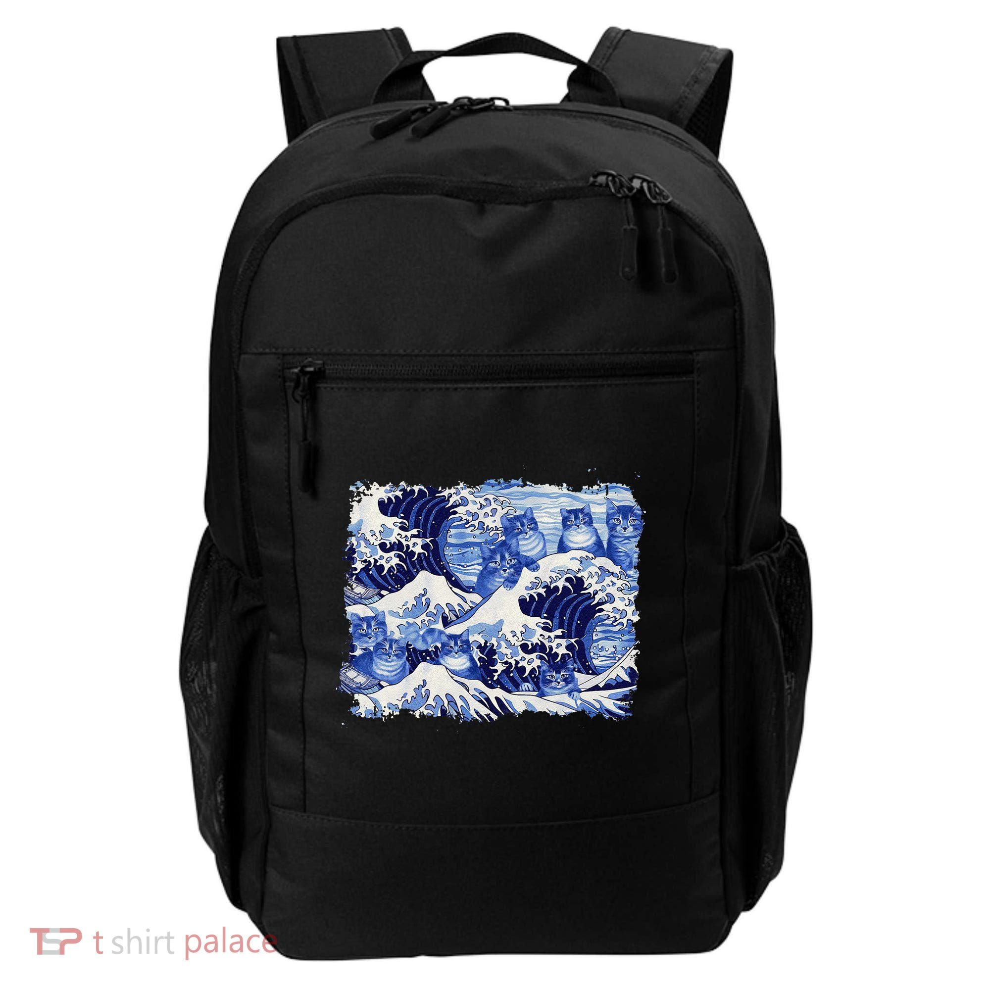 Blue Cats Wave For Kamala Funny Cat Owners Kamala Harris Gift Backpack