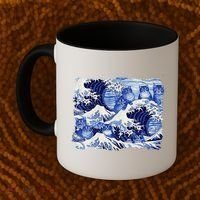 Blue Cats Wave For Kamala Funny Cat Owners Kamala Harris Gift Coffee Mug thumb 2